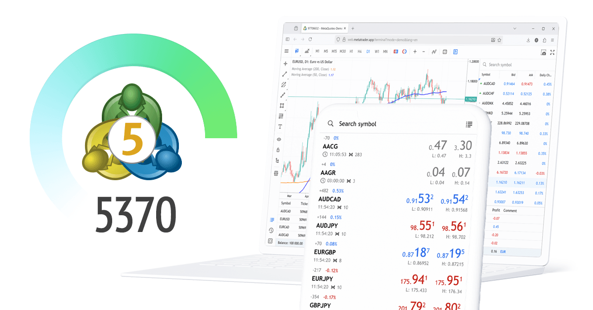 新版 MetaTrader 5 平台 Build 5370：网页端的改进
